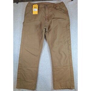 Carhartt Washed Duck Insulated Pants Mens Large Brown Loose Fit NWT OB5471